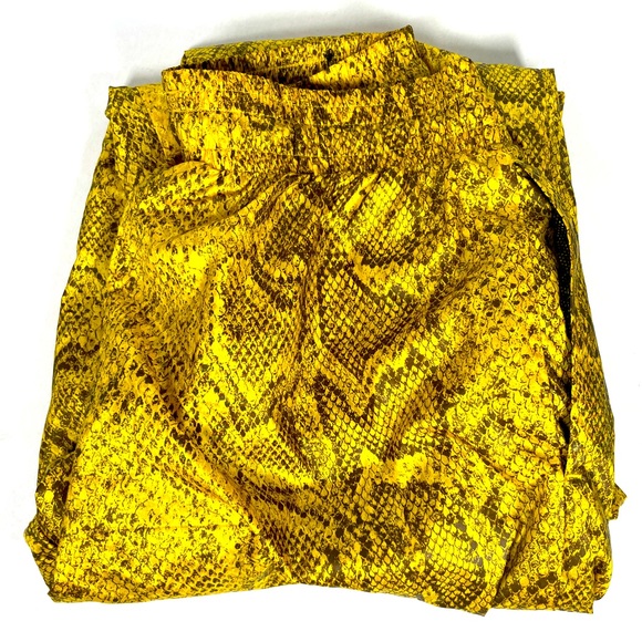 Nike Yellow Snakeskin Track Pants Size Extra Small - Picture 7 of 7